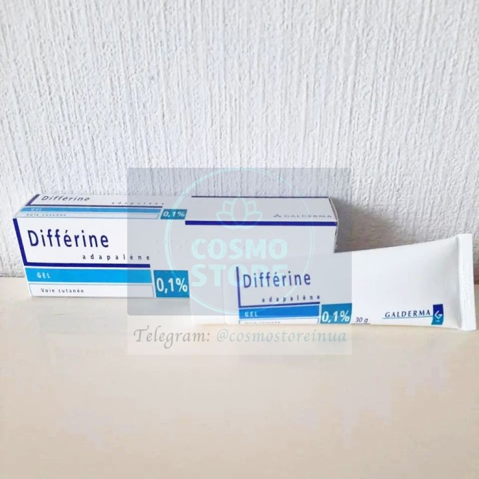 Differin 0.1% адапален гель і крем, Дифферин, Галдерма, Франція ...